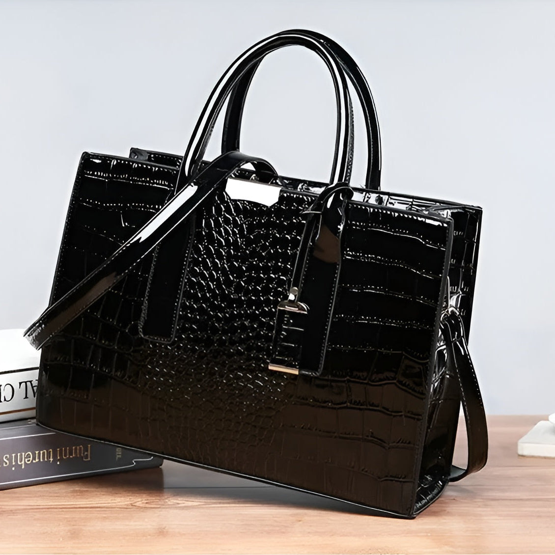 Crocodile Elise Handbag
