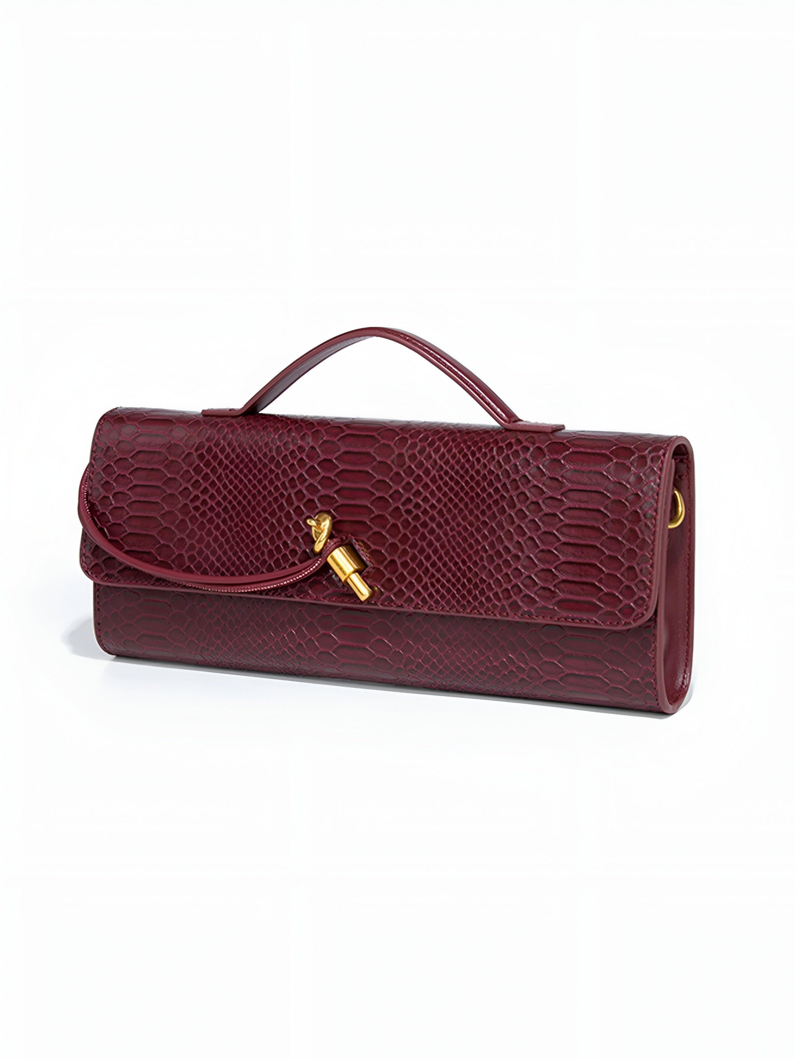 Victoria Crocodile Clutch Purse